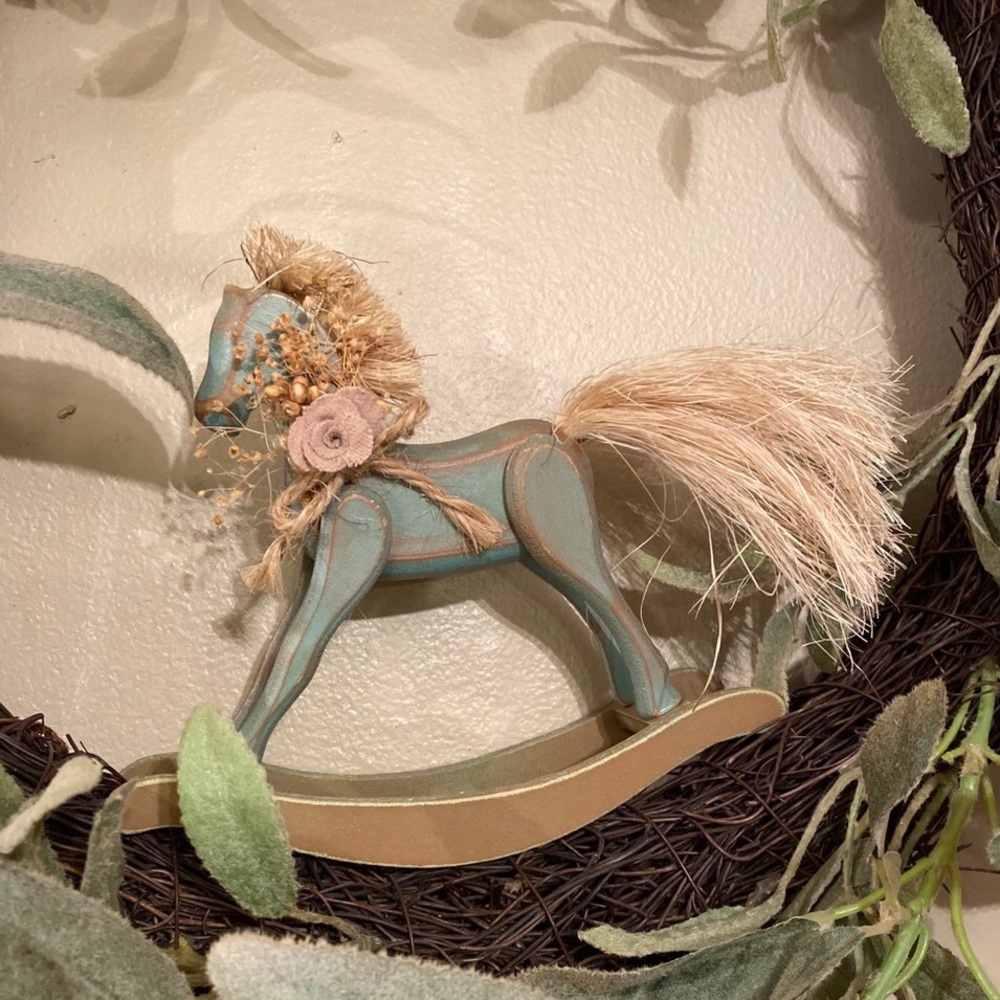 NWT Vintage Miniature Rocking Horse